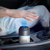 Car Air Purifier Air Freshener Portable Oxygen Bar Ozone Negative Ionizer Cleaner-White - Rear View