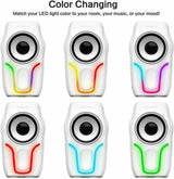 Wired Mini Gaming Speakers with 3.5mm, Portable Computer Mini Speakers for Music - Side View