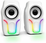 Wired Mini Gaming Speakers with 3.5mm, Portable Computer Mini Speakers for Music - 45-Degree Angle