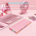 AK33 82 keys Compact Gaming Mechanical Keyboard with Anti-ghosting Keys for Game
