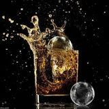 Large Ice Cube Tray Ball Maker Big Silicone Mold Sphere Whiskey Round Mould DIY - Side View