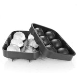 Large Ice Cube Tray Ball Maker Big Silicone Mold Sphere Whiskey Round Mould DIY - Top-Down View