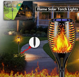 Solar Outdoor Lights Decorative Torch Light Garden Path Decoration LED Camping Ornaments - Front View