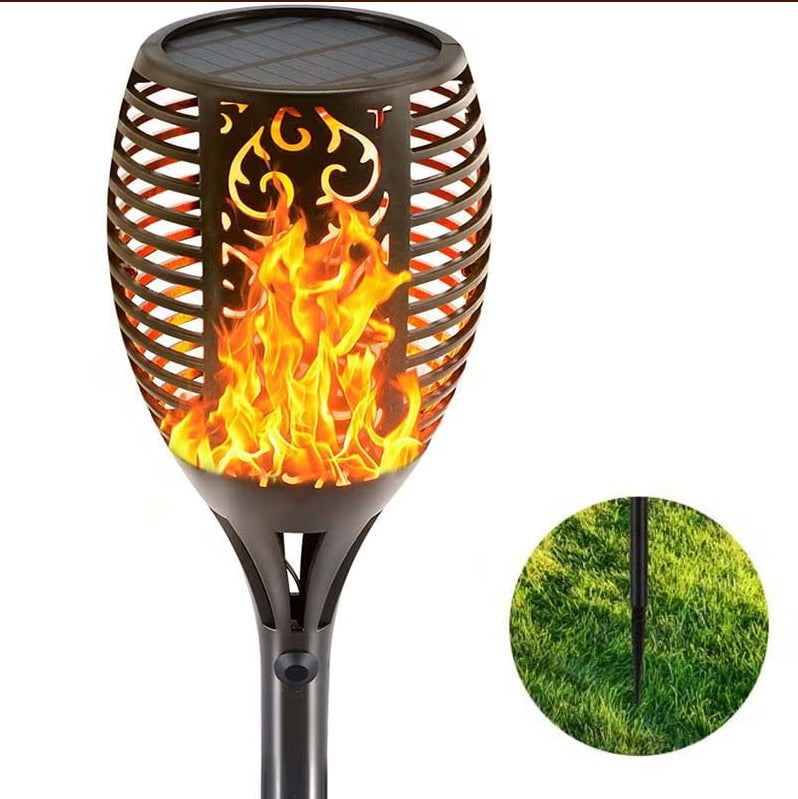 Solar Outdoor Lights Decorative Torch Light Garden Path Decoration LED Camping Ornaments