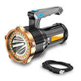Most Powerful 1200lm LED Flashlight Super Bright Torch Lamp USB Rechargeable - 45-Degree Angle