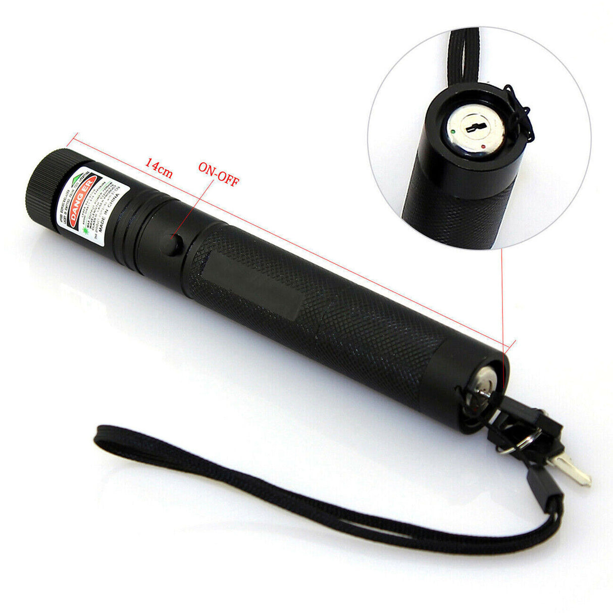 990Miles Rechargeable Green Laser Pointer Pen Light Astronomy Visible Beam Lazer