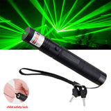 990Miles Rechargeable Green Laser Pointer Pen Light Astronomy Visible Beam Lazer - Close-Up Angle