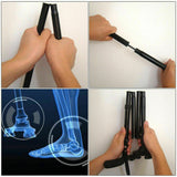 Walking Stick Cane Folding Handle Adjustable fixed LED Light Aid Holder Lighting - Rear View