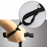 Walking Stick Cane Folding Handle Adjustable fixed LED Light Aid Holder Lighting - Close-Up Angle