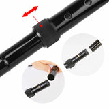 Adjustable Walking Stick Travel Retractable Hiking Folding Cane Metal Pole - 45-Degree Angle