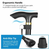Adjustable Walking Stick Travel Retractable Hiking Folding Cane Metal Pole - Extra Image