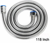 3m Shower Head Hose Stainless Steel Bathroom Flexible Tube Replacement Pipe AU - Front View