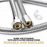 3m Shower Head Hose Stainless Steel Bathroom Flexible Tube Replacement Pipe AU - 45-Degree Angle