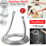 3m Shower Head Hose Stainless Steel Bathroom Flexible Tube Replacement Pipe AU - Extra Image
