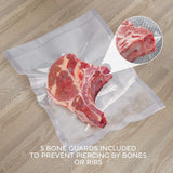 2ROLLS 25CM Vacuum Sealer Bags Rolls Vaccum Food Saver Storage Seal 6M - Top-Down View