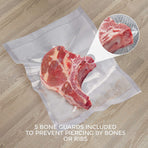 2ROLLS 28CM Vacuum Sealer Bags Rolls Vaccum Food Saver Storage Seal 6M, image 4