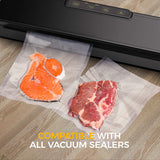 2ROLLS 30CM Vacuum Sealer Bags Rolls Vaccum Food Saver Storage Seal 15M - Close-Up Angle