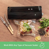2ROLLS 30CM Vacuum Sealer Bags Rolls Vaccum Food Saver Storage Seal 15M - Low Angle