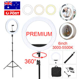8LED Ring Light Dimmable Lighting Kit Phone+Selfie 40cm Tripod Makeup Live Lamp
