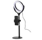 8LED Ring Light Dimmable Lighting Kit Phone+Selfie 40cm Tripod Makeup Live Lamp - Top-Down View