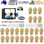 3D Printer 0.4mm Nozzle Throat & 0.4mm Extruder Brass Nozzle Printer Head Set