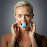 Facial exerciser exercise ballneck toner3-stage mandibular exerciser jaw trainer Blue - 45-Degree Angle