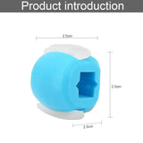 Facial exerciser exercise ballneck toner3-stage mandibular exerciser jaw trainer Blue - Close-Up Angle