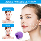 Facial exerciser exercise ballneck toner3-stage mandibular exerciser jaw trainer Purple - Front View