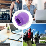 Facial exerciser exercise ballneck toner3-stage mandibular exerciser jaw trainer Purple - Side View