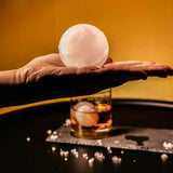 2pcs blue Silicone Ice Ball Mold Sphere Cube Maker Mould Jelly Whiskey Cocktail - Top-Down View
