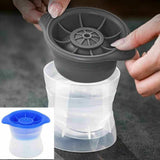 2pcs Silicone Ice Ball Mold Sphere Cube Maker Mould Jelly Whiskey Cocktail - Front View