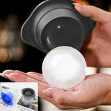 2pcs Silicone Ice Ball Mold Sphere Cube Maker Mould Jelly Whiskey Cocktail - Side View