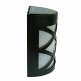Outdoor Solar Wall Lights Door Garden Step Bright 6 LED Fence Light Path Lamp AU - Front View