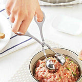L Meatball Maker Spoon Kitchen Stick Utensil Baller Meat Stainless Steel AU - Side View
