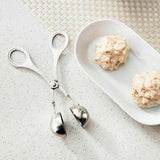 S Meatball Maker Spoon Kitchen Stick Utensil Baller Meat Stainless Steel AU - Top-Down View