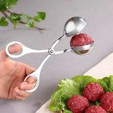 S Meatball Maker Spoon Kitchen Stick Utensil Baller Meat Stainless Steel AU - Rear View
