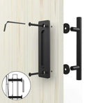 12" Barn Door Handle Sliding Flush Pull Wood Door Gate Hardware Stainless Steel