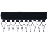 2X 10 Clips Door Cap Rack Baseball Hat Holder Closet Hanger Storage Organizer - Rear View
