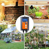 Thermostat Controller Seedling Heat Mat Heating Pad Plant Seed Start AU PLUG - Side View