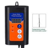 Thermostat Controller Seedling Heat Mat Heating Pad Plant Seed Start AU PLUG - Top-Down View