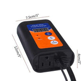 Thermostat Controller Seedling Heat Mat Heating Pad Plant Seed Start AU PLUG - Rear View