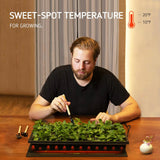 Thermostat Controller Seedling Heat Mat Heating Pad Plant Seed Start AU PLUG - Front View