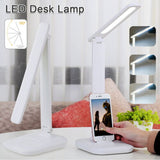 Touch LED Desk Lamp Bedside Study Reading Table Light Dimmable USB Rechargeable - Close-Up Angle