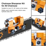 Easy Portable Chainsaw Sharpener Jigs Sharpening Tool Chain Saws Electric Saws - Close-Up Angle