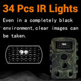 Trail Camera Game Wildlife Scouting Hunting Cam Night Vision 36MP 1080P - 45-Degree Angle