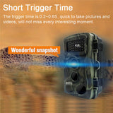 Trail Camera Game Wildlife Scouting Hunting Cam Night Vision 36MP 1080P - Rear View