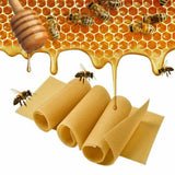 30Pcs Bee Hive Wax Honeycomb Bee Hives Beekeeping Equipment Frames Foundation - Low Angle