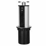 Pop Up Power Point 3 Socket Plug + 2 USB Table Home Kitchen Desk Outlet - Extra Image