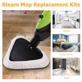 6PCS For H2O H20 Steam Mop Pads Replacement Reusable Washable Cloths Microfiber - Extra Image