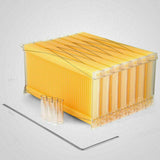 Neweast 7Pcs Flow Bee Comb Hive Frames For Wooden Beekeeping Beehive House - Front View